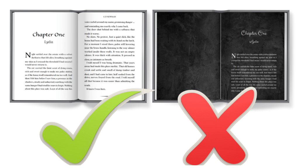 Essentials Formatting Package What is included and not included | Page Turner Studios
