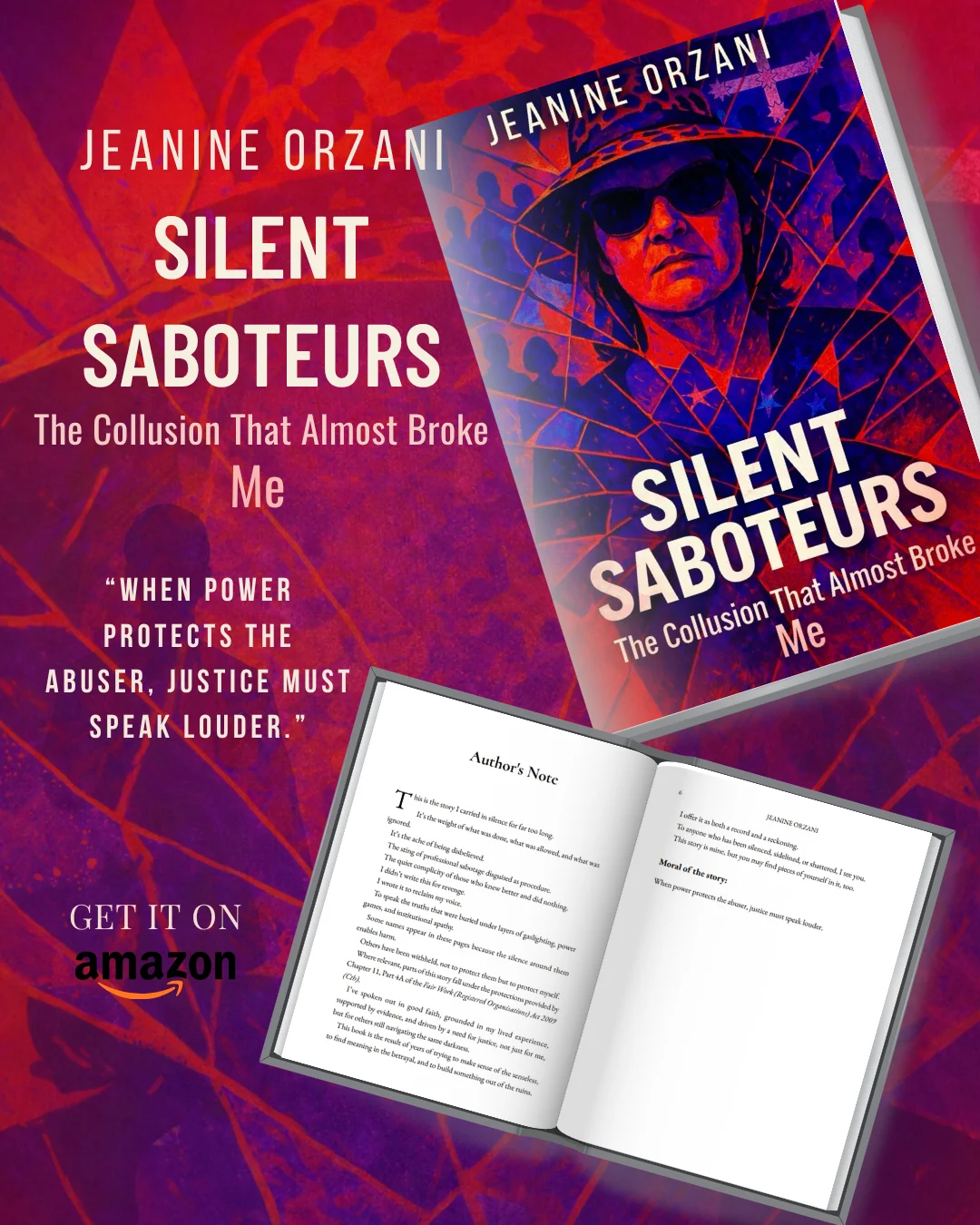 Jeanine Orzani Promo (4) Jeanine Orzani's Silent Saboteurs in Print layout with cover