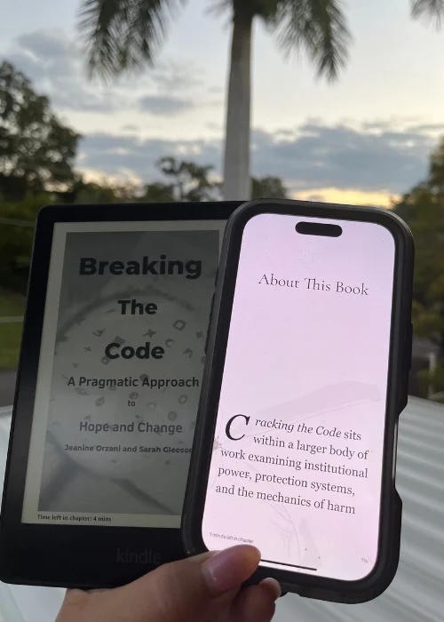 eReader formatting on Kindle and mobile for Breaking the Code by Jeanine Orzani ePub on eReader and Kindle | Breaking the Code Jeanine Orzani | Kindle Formatting | eBooks