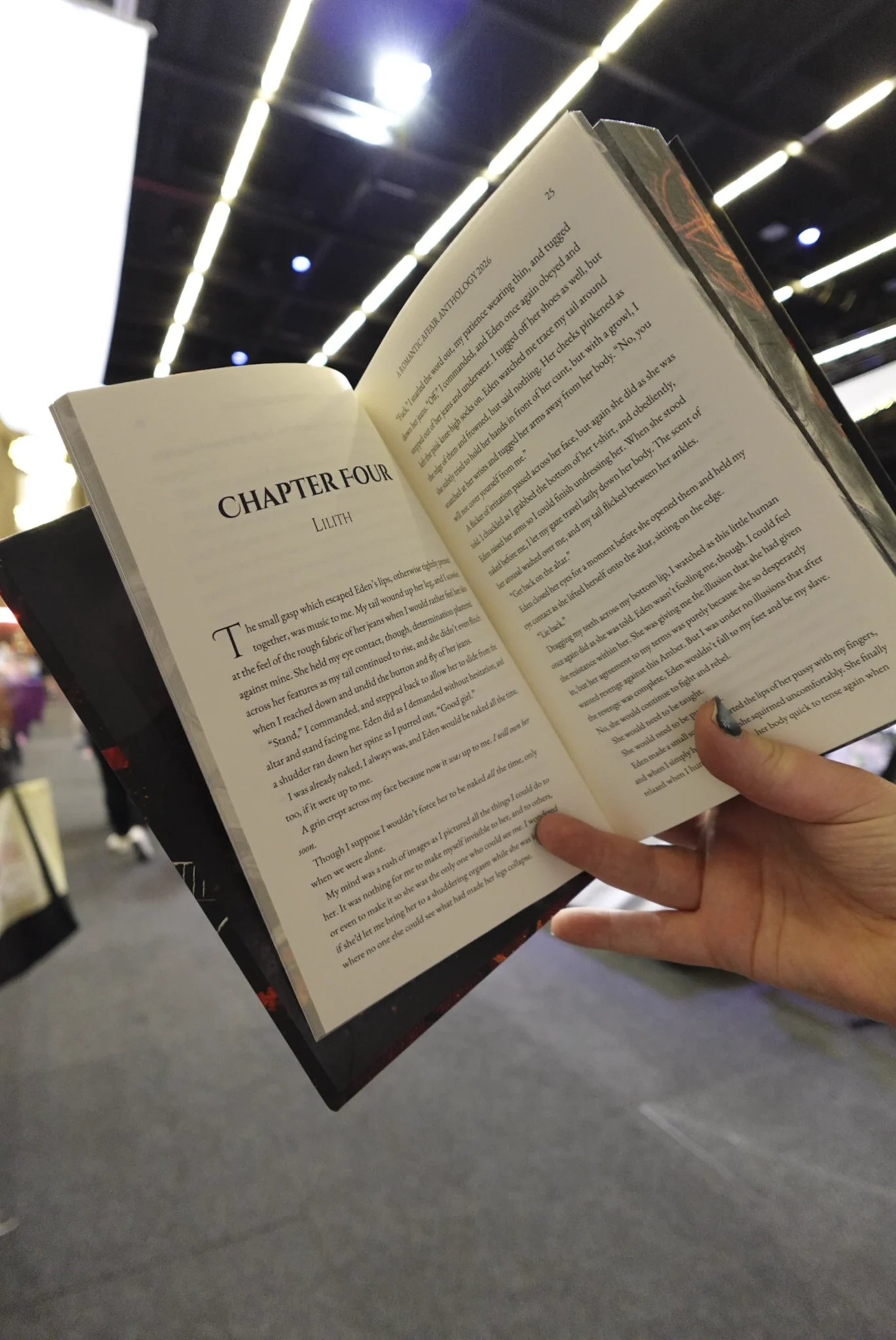 book being held open at book event |Author Professional Package
